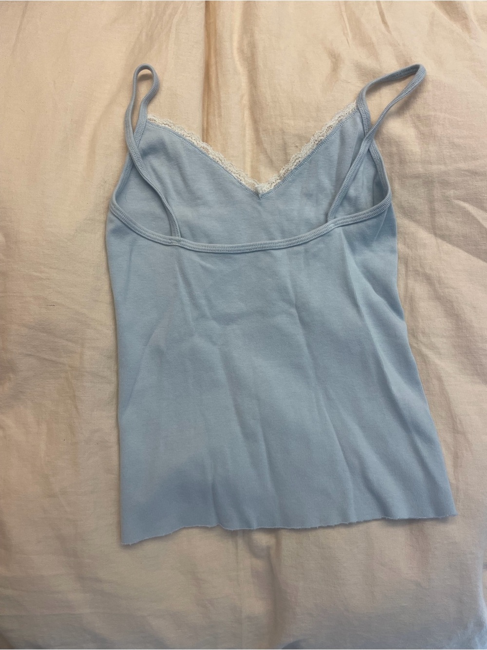 blue brandy melville lace tank top - Picture 3 of 4